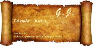 Gázmár Judit névjegykártya